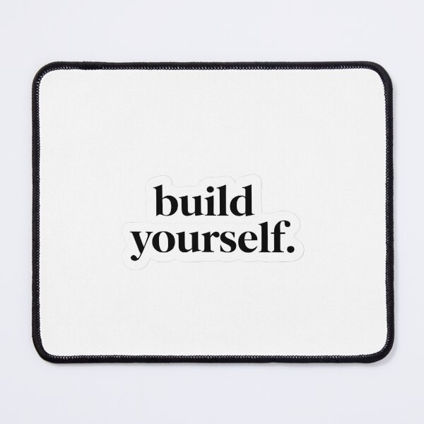 Item preview, Build Yourself Sticker Self Growth Minimal Quote Aesthetic designed and sold by Luxers Sticker Shop.