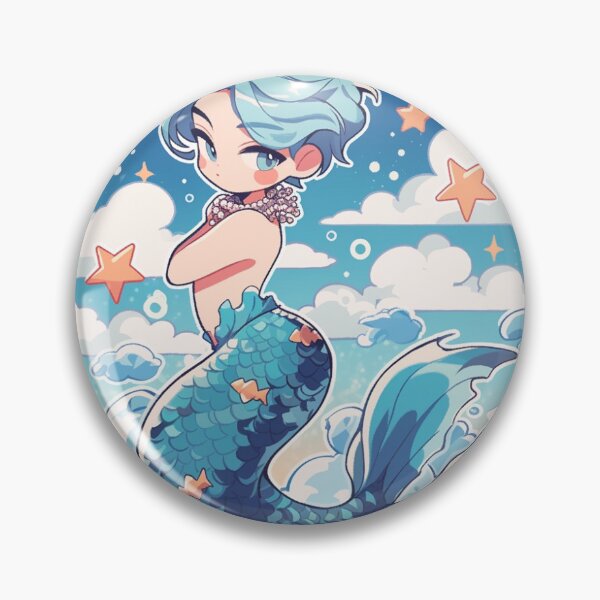 Item preview, Merman Sticker designed and sold by Solace Sparkles.