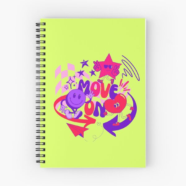 Item preview, Move On Groovy Whimsical Colorful Saying  designed and sold by CamilasPrints.