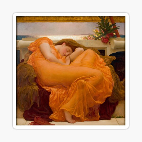 Item preview, Flaming June - Sir Frederic Leighton 1895 designed and sold by forgottenbeauty.