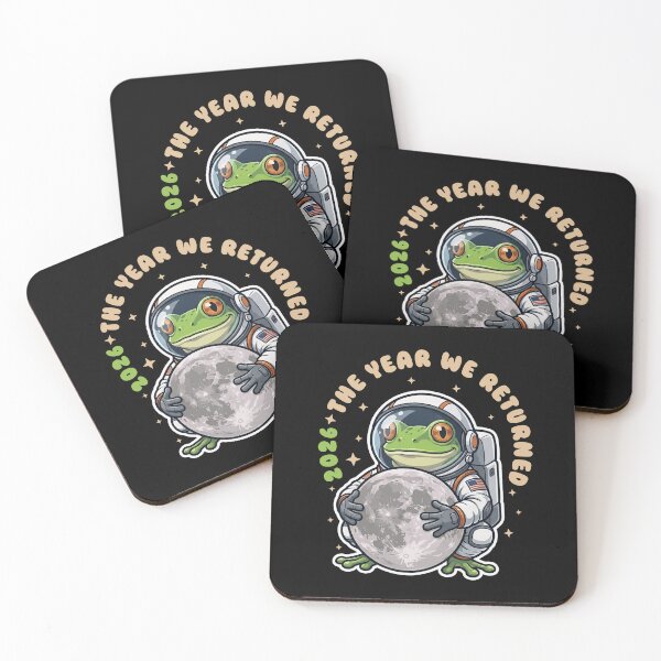 Item preview, Astronaut Frog Holding Moon 2026 Space Return designed and sold by LinaValearte.