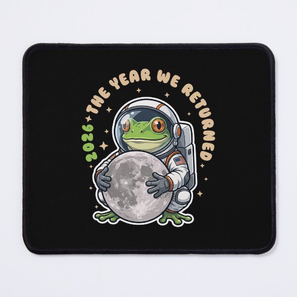 Item preview, Astronaut Frog Holding Moon 2026 Space Return designed and sold by LinaValearte.
