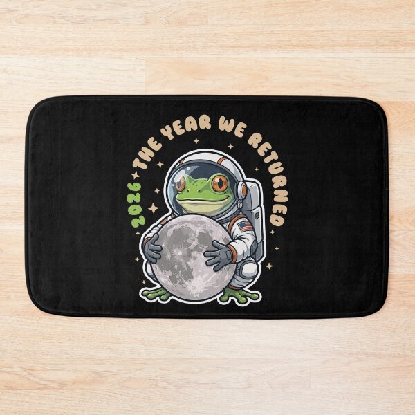 Item preview, Astronaut Frog Holding Moon 2026 Space Return designed and sold by LinaValearte.