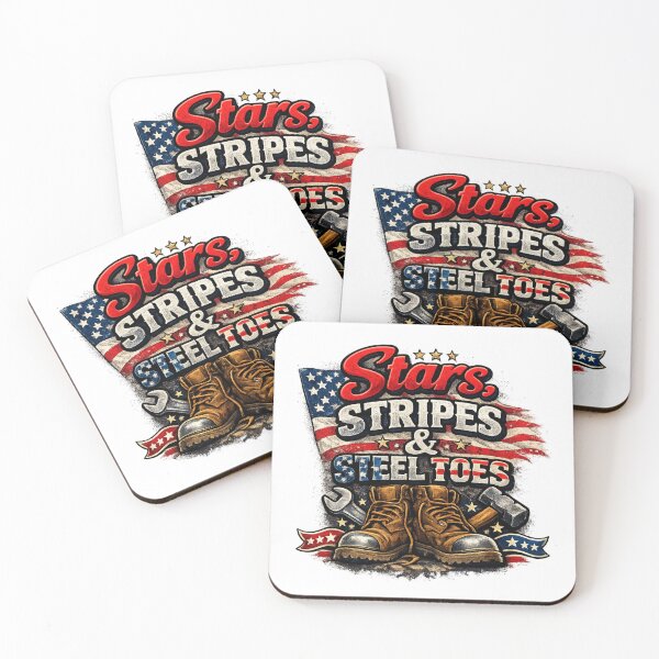 Item preview, Stars, Stripes and Steel Toes Blue Collar Worker Patriotic designed and sold by gillys.