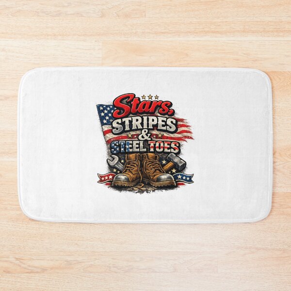 Item preview, Stars, Stripes and Steel Toes Blue Collar Worker Patriotic designed and sold by gillys.
