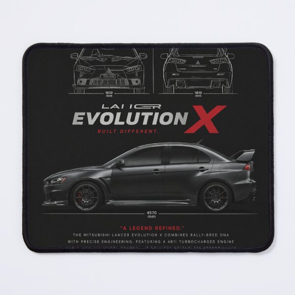 Item preview, Mitsubishi Evo X Blueprint Style | JDM Legend Poster Design designed and sold by xAlqasi.