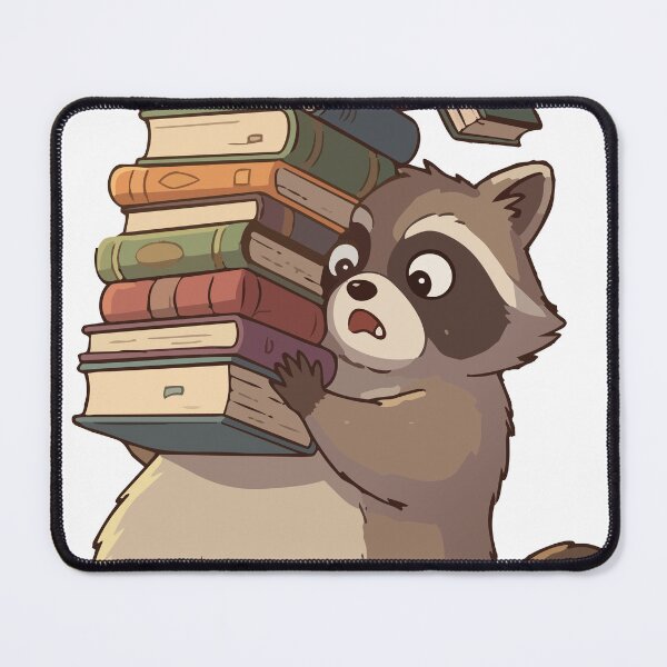Item preview, Overbooked Raccoon designed and sold by tigrootiger.