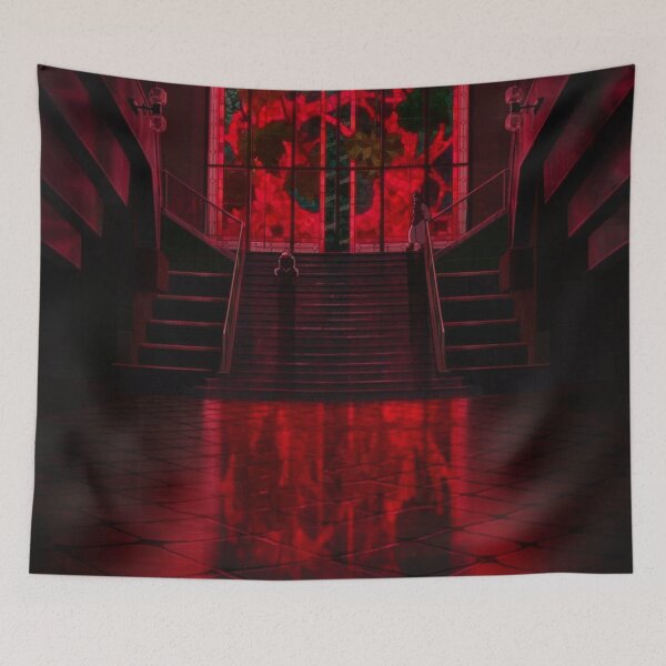 Item preview, Yuji on stairs (with Choso) | Jujutsu Kaisen designed and sold by KUYISTY.