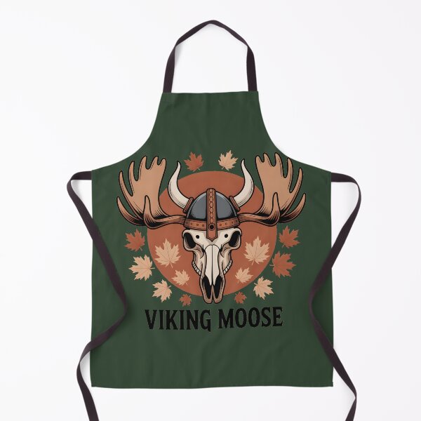 Item preview, Viking Moose Skull Norse Mythology Nordic Warrior Autumn Design designed and sold by ArcticFoxStudio.