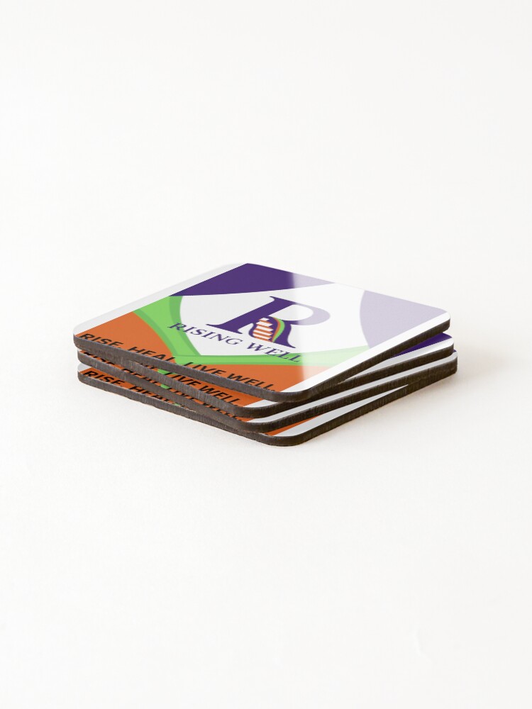 Thumbnail 4 of 5, Coasters (Set of 4), Logo; Full Color designed and sold by RisingWell.