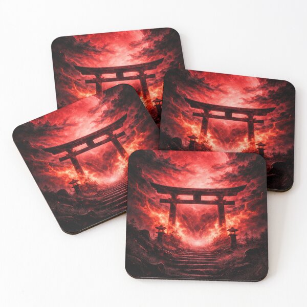 Artikelvorschau, Torii in Flammen – Japanische Torkunst der Purpurroten Finsternis entworfen und verkauft von ShenGha-design.