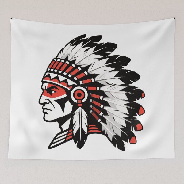 Item preview, Tribal Chief Headdress Graphic Illustration designed and sold by VladisWorld.