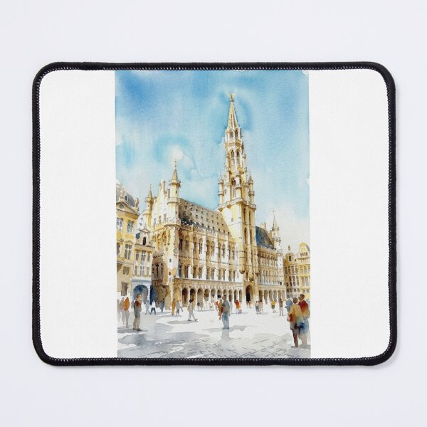 Item preview, Brussels Grand Place Watercolor designed and sold by caracatita75.