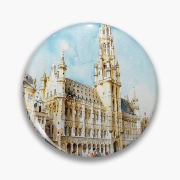 Item preview, Brussels Grand Place Watercolor designed and sold by caracatita75.