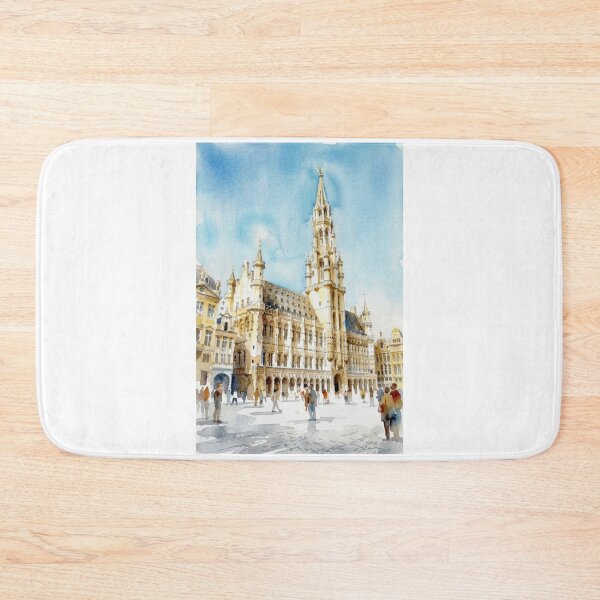 Item preview, Brussels Grand Place Watercolor designed and sold by caracatita75.