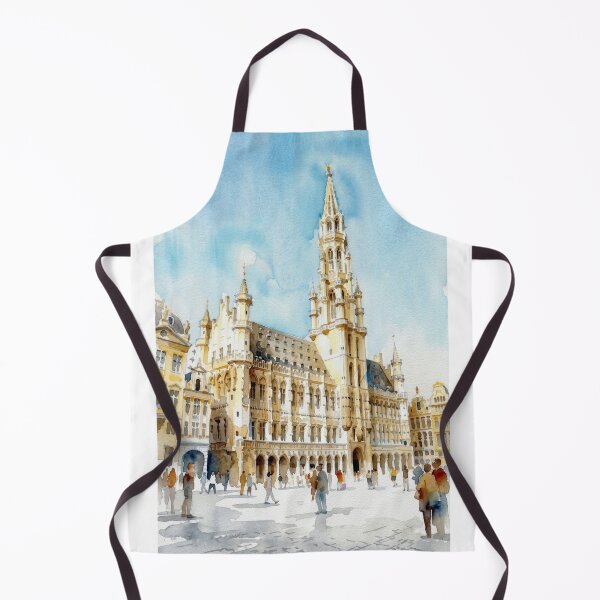 Item preview, Brussels Grand Place Watercolor designed and sold by caracatita75.