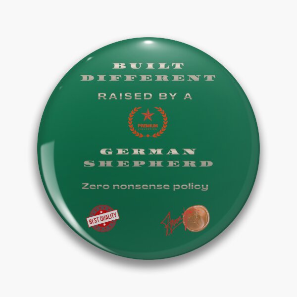 Item preview, Built Different Raised by a German Shepherd Shirt – Zero Nonsense Policy Dog Lover Gift designed and sold by InkWaveX.