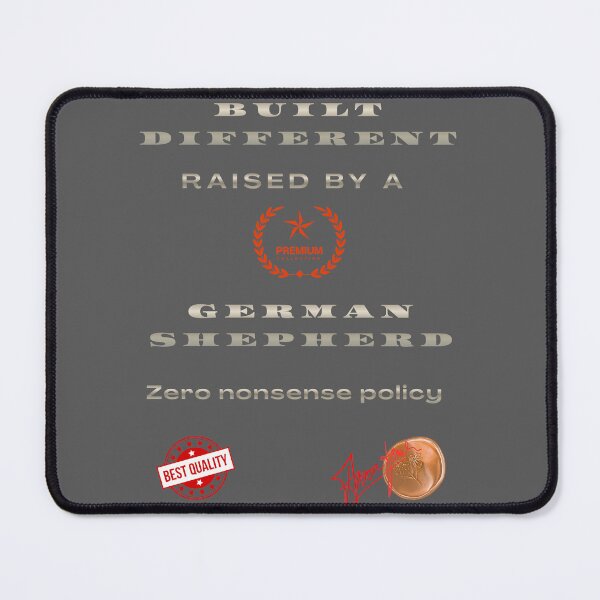 Item preview, Built Different Raised by a German Shepherd Shirt – Zero Nonsense Policy Dog Lover Gift designed and sold by InkWaveX.