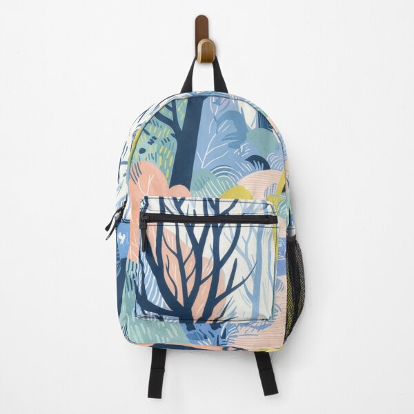 Item preview, Abstract Forest Colourful Nature Illustration Modern Woodland designed and sold by FortuneAndFrame.