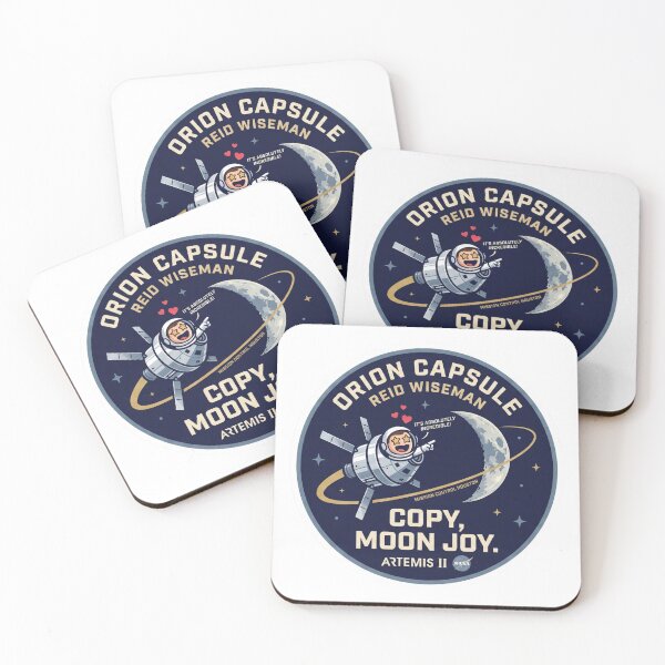 Item preview, Artemis II NASA Mission Patch - Copy Moon Joy Trending Quote Sticker designed and sold by L .