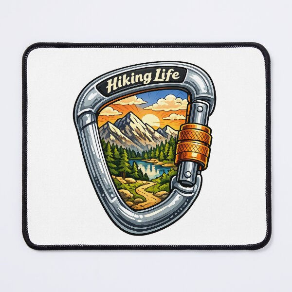 Item preview, Hiking Life Mountain Adventure Carabiner designed and sold by Fikuall.