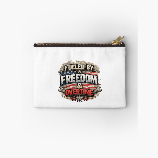 Item preview, Funny Fueled by Freedom and Overtime Blue Collar Worker Patriotic designed and sold by gillys.