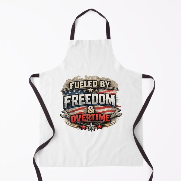 Item preview, Funny Fueled by Freedom and Overtime Blue Collar Worker Patriotic designed and sold by gillys.