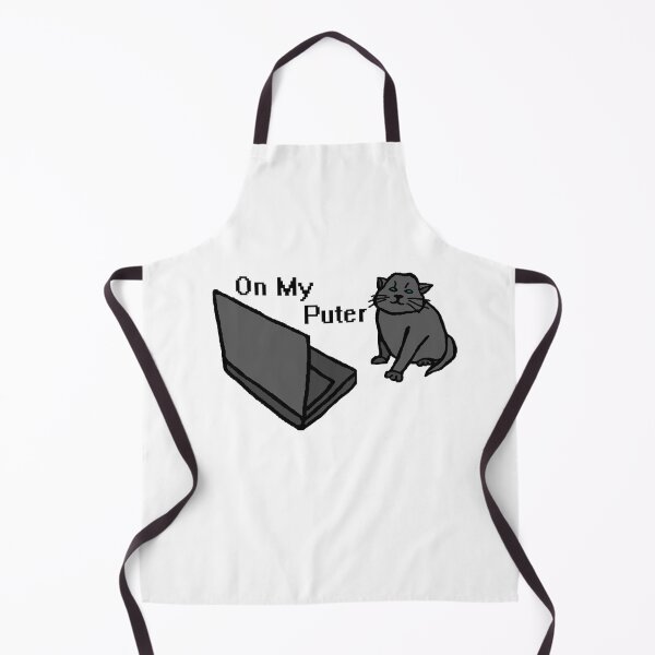 Item preview, On My Puter Funny Computer Cat Meme designed and sold by CamilasPrints.