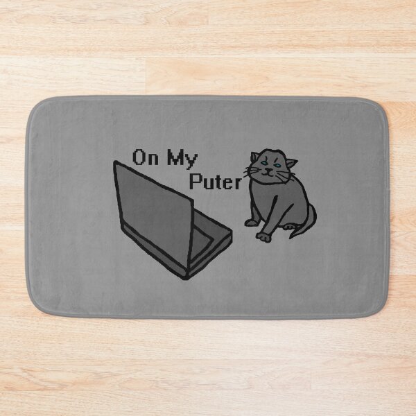Item preview, On My Puter Funny Computer Cat Meme designed and sold by CamilasPrints.