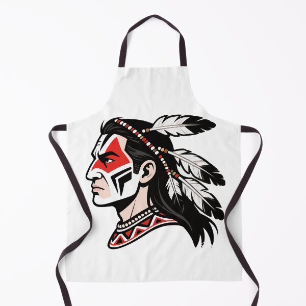 Item preview, Tribal Warrior Profile with Feather Headdress designed and sold by VladisWorld.