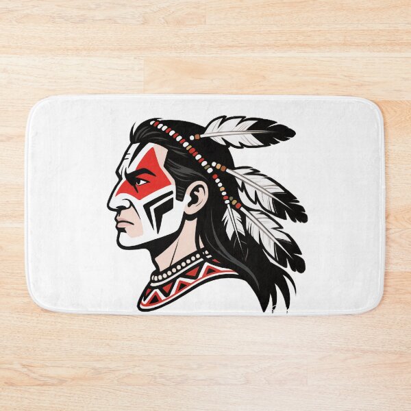 Item preview, Tribal Warrior Profile with Feather Headdress designed and sold by VladisWorld.