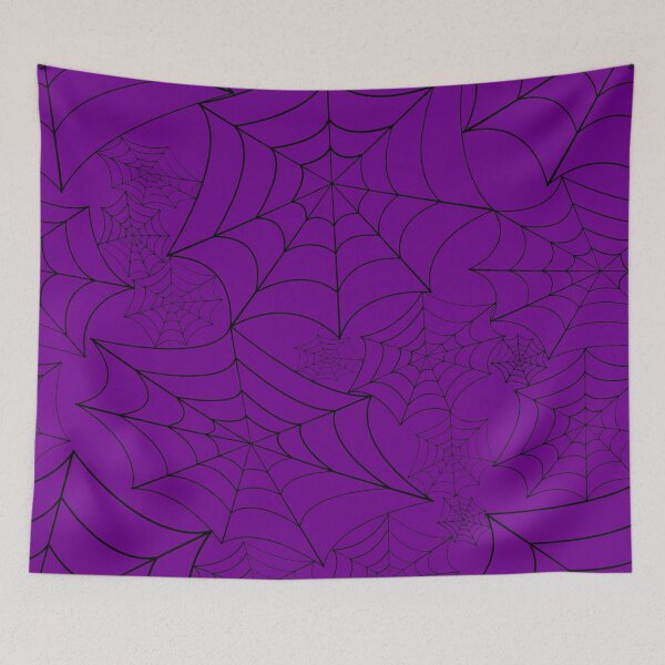Item preview, spiderweb halloween gothic spider web purple designed and sold by Gossip Rag.