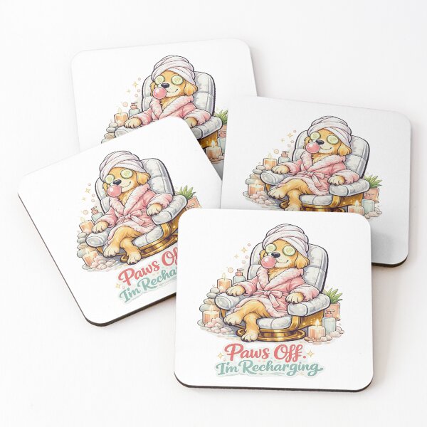 Item preview, Funny Dog Spa Self Care Sticker designed and sold by Gentlestate.