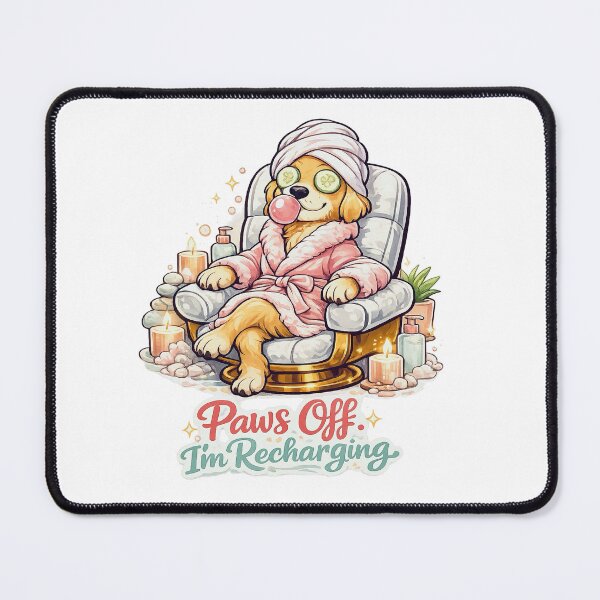 Item preview, Funny Dog Spa Self Care Sticker designed and sold by Gentlestate.