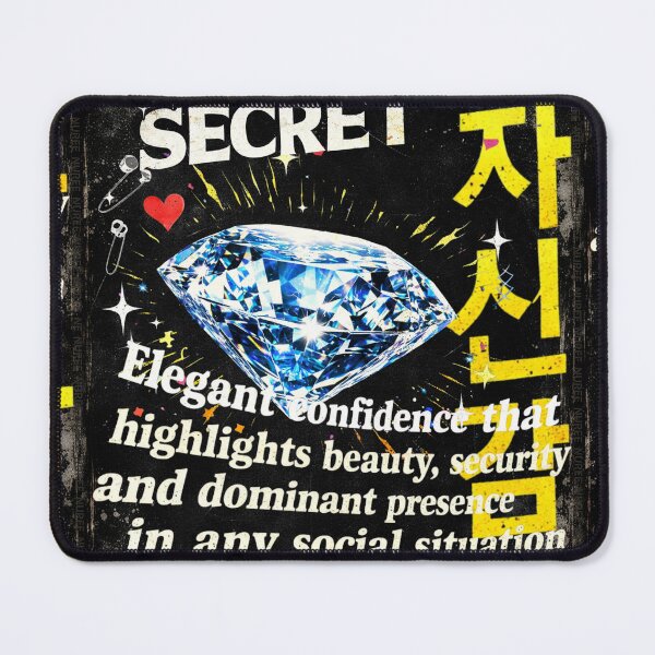 Item preview, Secret Elegant Confidence Kpop Grunge Aesthetic Diamond Fanart Design designed and sold by CaroKPOP.