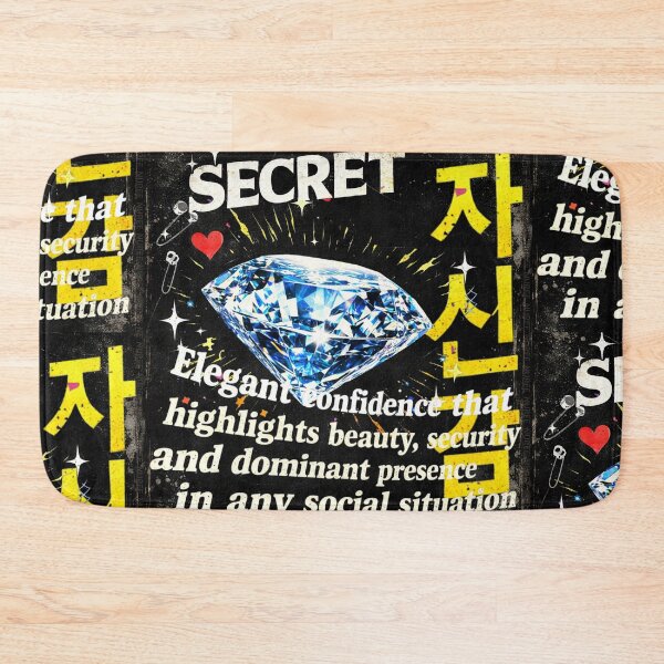Item preview, Secret Elegant Confidence Kpop Grunge Aesthetic Diamond Fanart Design designed and sold by CaroKPOP.
