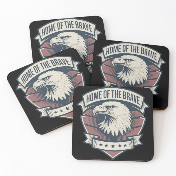Item preview, Home of the Brave Eagle Crest Americana Shield designed and sold by OldGloryForge.
