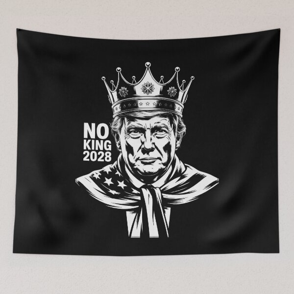 Item preview, No King NYC Street Art Stencil Political Design designed and sold by cabana.space.