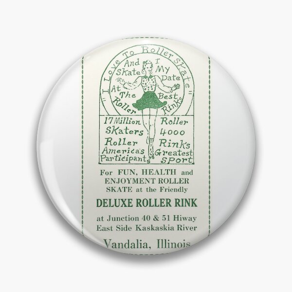 Item preview, Deluxe Roller Rink Vandalia Illinois Roller Skating Rink Sticker Decal Label designed and sold by tislord.