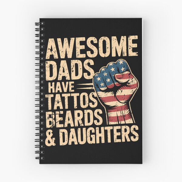 Item preview, awesome dads have tattos beards & daughters strong designed and sold by LiviuGligoros.