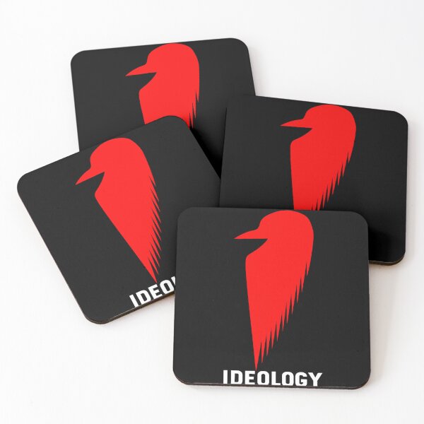 Item preview, Red Bird Silhouette with Ideology – Minimal Statement Design designed and sold by mozou.
