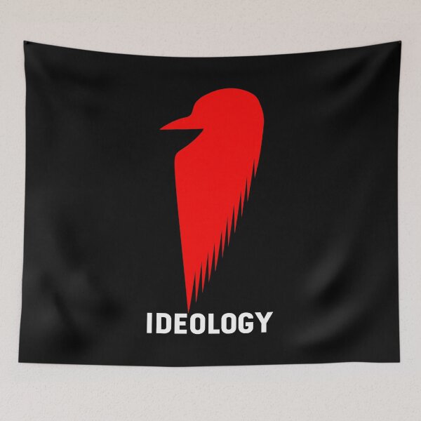 Item preview, Red Bird Silhouette with Ideology – Minimal Statement Design designed and sold by mozou.
