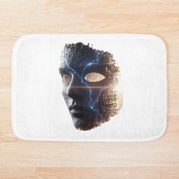 Item preview, Cracked Digital Face with Electric Energy designed and sold by VladisWorld.