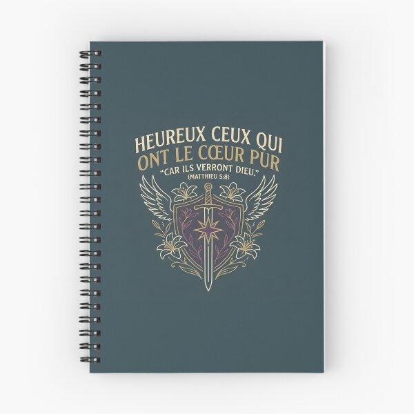 Item preview, Cœur Pur - Minimalist French Bible Verse designed and sold by gan-eden-77.