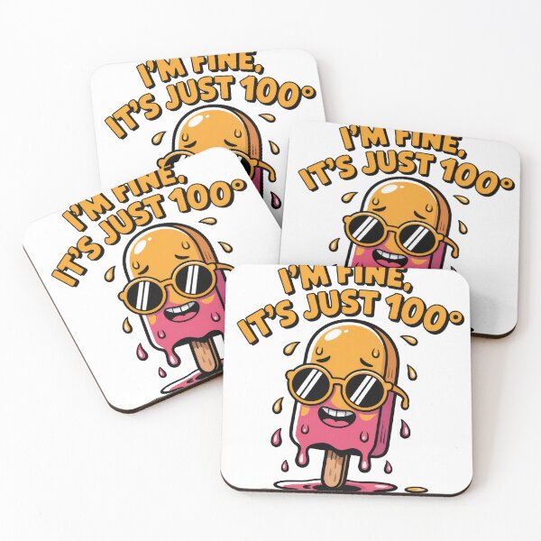 Item preview, Funny Summer Ice Cream – It’s Just 100° Melting Cartoon Design designed and sold by JA World - Art & Design.