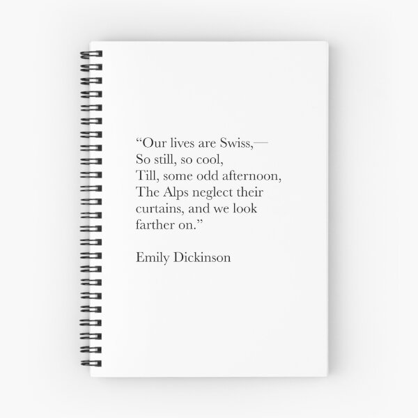 Item preview, Our Lives Are Swiss – Emily Dickinson Poetry Quote designed and sold by The Prose Atelier.