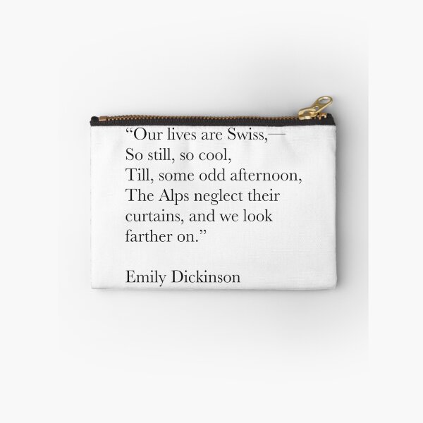 Item preview, Our Lives Are Swiss – Emily Dickinson Poetry Quote designed and sold by The Prose Atelier.
