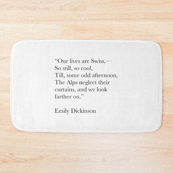 Item preview, Our Lives Are Swiss – Emily Dickinson Poetry Quote designed and sold by The Prose Atelier.