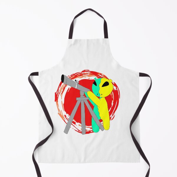 Item preview, Stargazing Alien Observer – Whimsical Space Art designed and sold by Aunty Riah Studios.