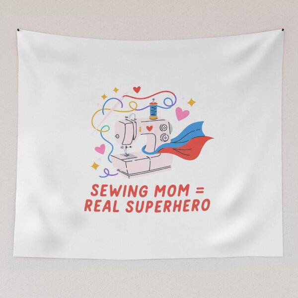 Item preview, Sewing Mom Real Superhero Mothers Day Sewing !!! designed and sold by AleksandraJac05.